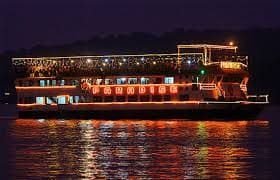 luxury dinner cruise experience in Goa at night
